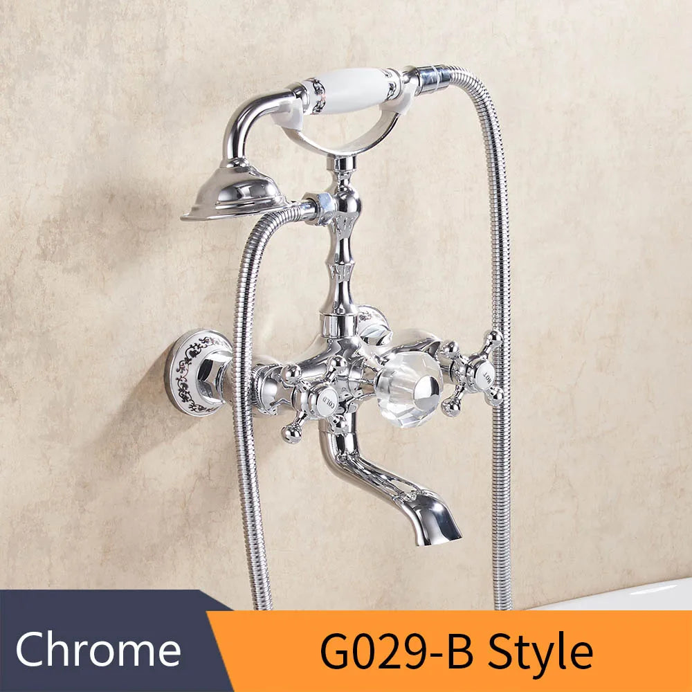 Gold Wall Bathtub Faucet