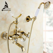 Gold Wall Bathtub Faucet