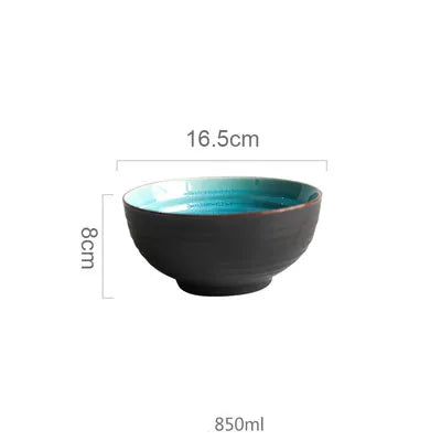 DecorBites™ Ice Cracking Glaze Ceramic Tableware Set - Blue Color