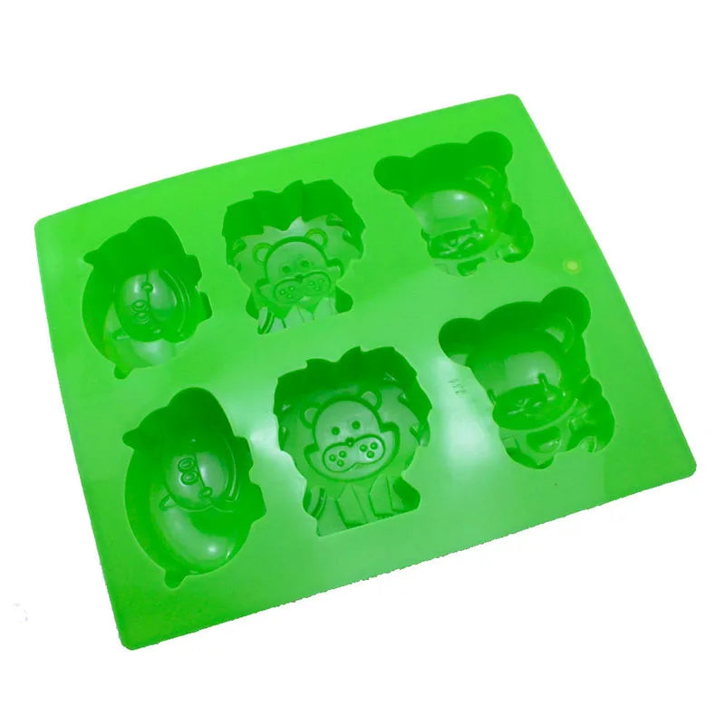 Decorbites™ Löwen-Hippo-Kuchenform: 3D-Silikon-Fondant-Schokoladenform für kreative Geburtstagstorten