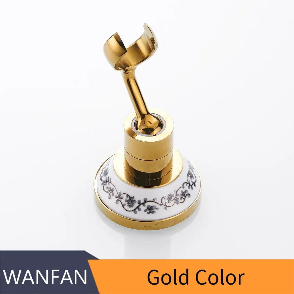 Gold Brass Shower Holder