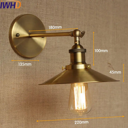 Decorbites™ Industrielle Vintage Wandlampe LED Loft-Stil Edison Wandapplikation Arandela Lampara Pared
