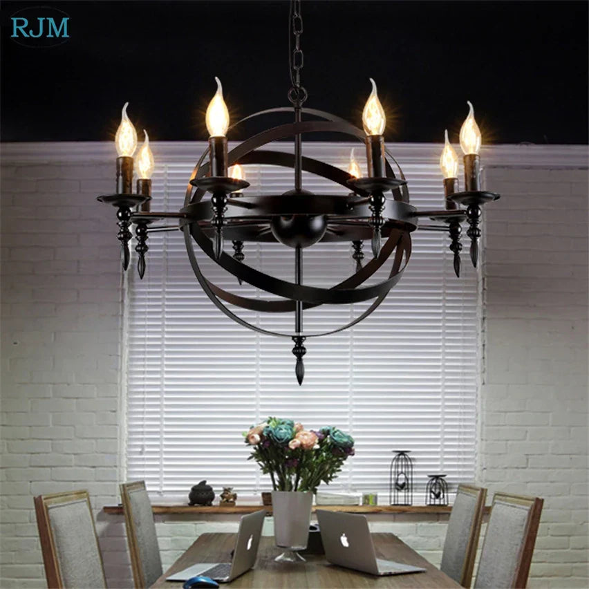 Decorbites™ Eisen-Hängeleuchte: Vintage-Industrial-Stil für Beleuchtung im Zuhause, Restaurant und Bar.