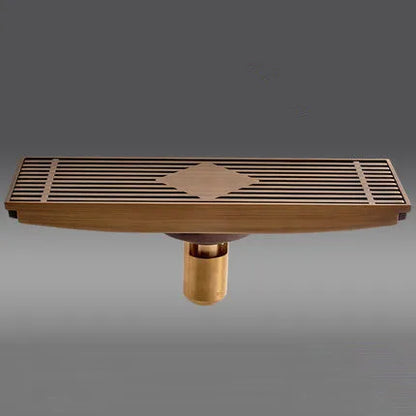 DecorBites™ Euro Antique Brass Carved Floor Drain Cover for Bathroom Bath Accessories
