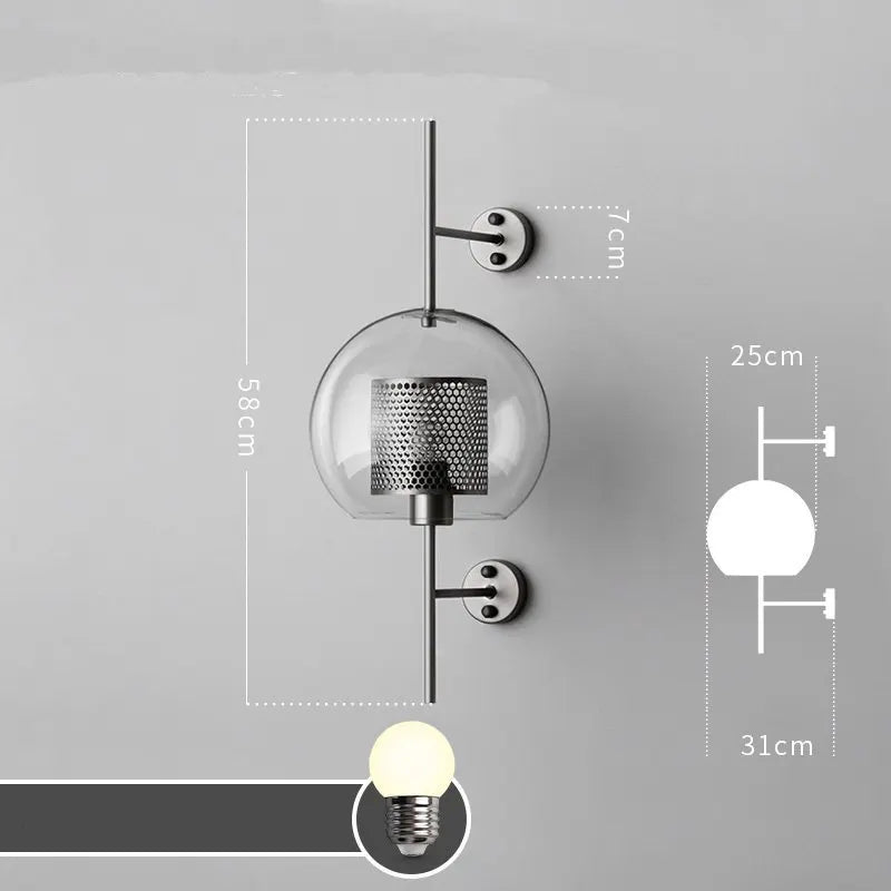 Decorbites™ Glas-Industriel-Wandleuchten für Wohnzimmer, Schlafzimmer und Esszimmer