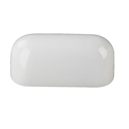 Decorbites™ Glas-Bankierslampe-Abdeckung | Grün/Weiß geschichteter Ersatzschirm L15 cm x B9,5 cm