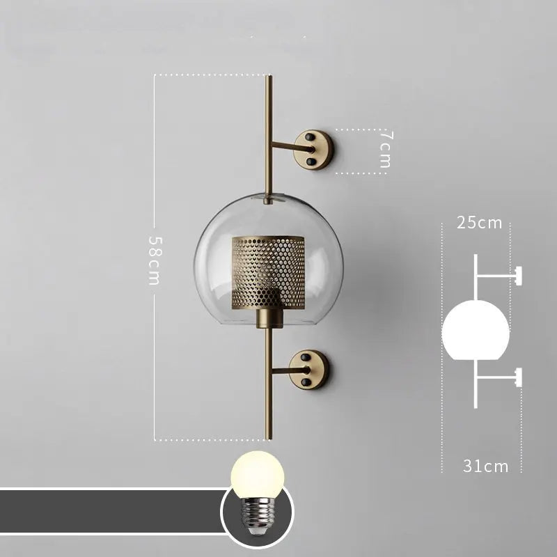 Decorbites™ Glas-Industriel-Wandleuchten für Wohnzimmer, Schlafzimmer und Esszimmer