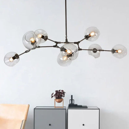 Decorbites™ Industrielle Globus-Glas-Leuchter, modernes minimalistisches Design, E27-Lampen