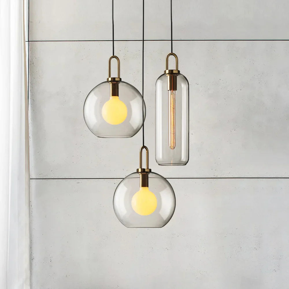 Decorbites™ Glas-Kugelleuchte: Luxus-Lampe für Restaurants & Bars, nordisches Schlafzimmerlicht