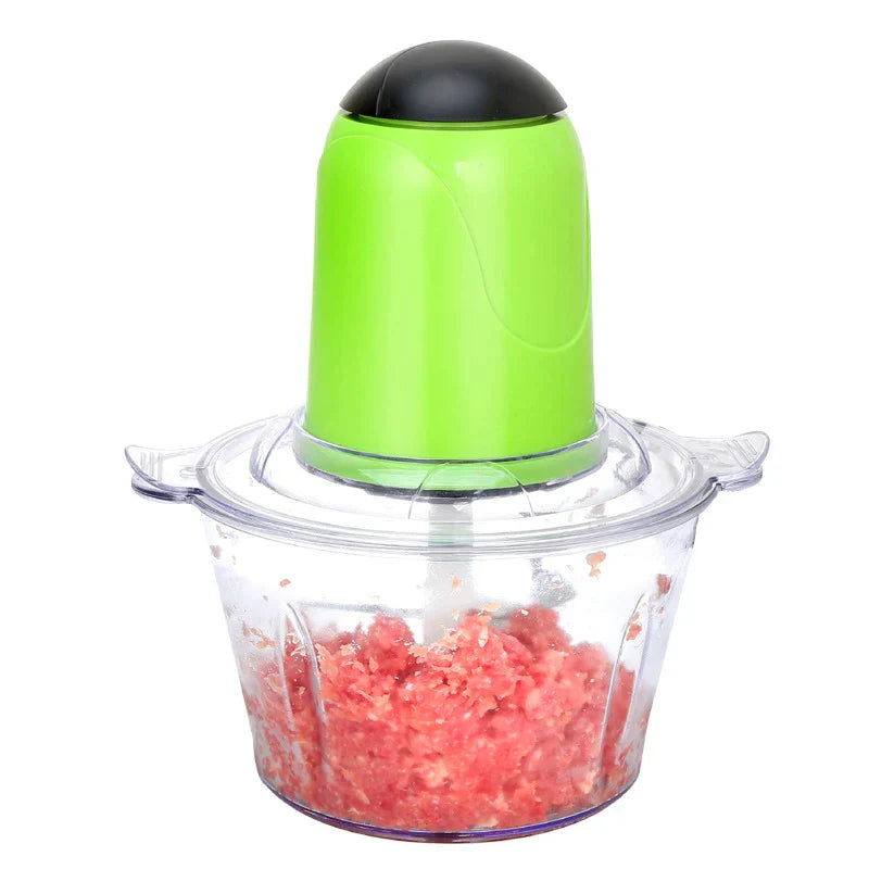 DecorBites™ 2L Stainless Steel Electric Meat Grinder & Chopper - Multifunctional Kitchen Processor