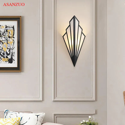 DecorBites™ LED Fan-Shaped Indoor Wall Lamp for Corridor Aisle Staircase Bedroom Lighting