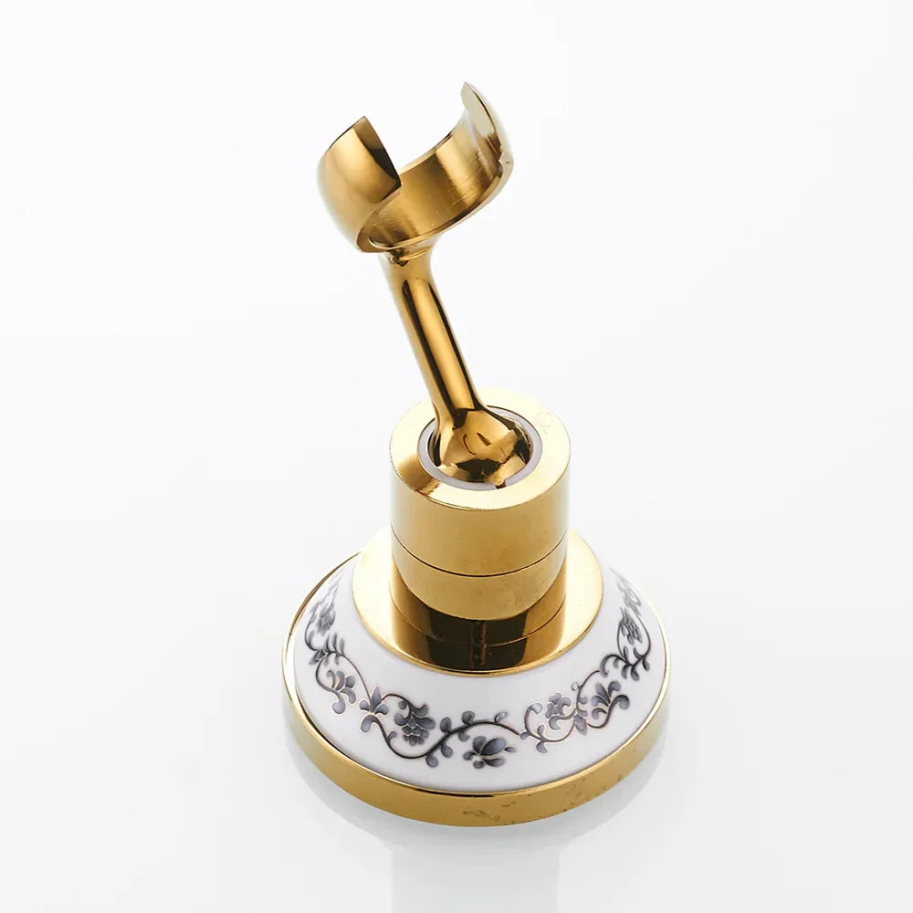 Gold Brass Shower Holder