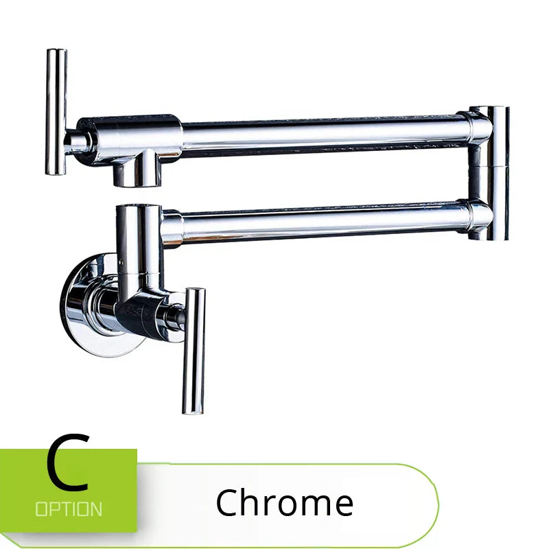 Decorbites™ Drehgelenk-Auslauf Messing-Küchenarmatur, Einloch Zwei-Griff Schwingarm