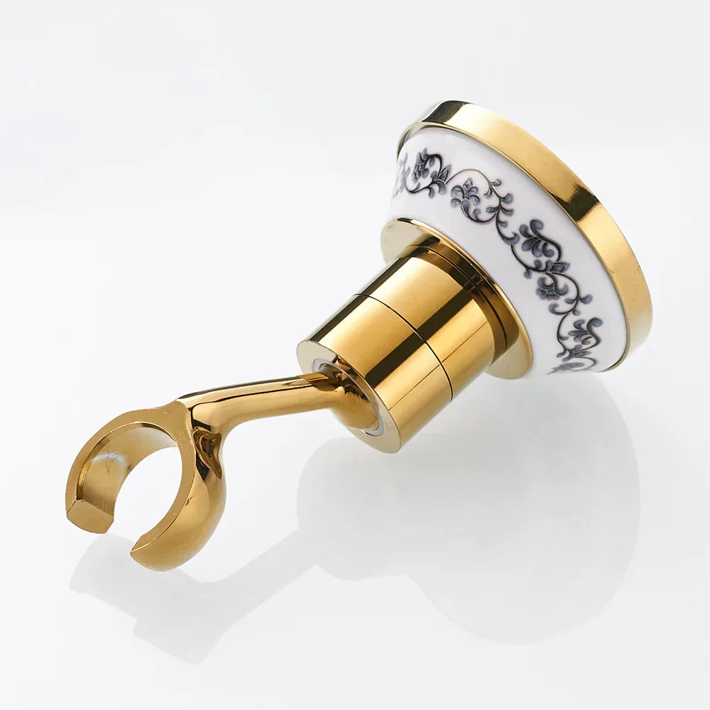 Gold Brass Shower Holder