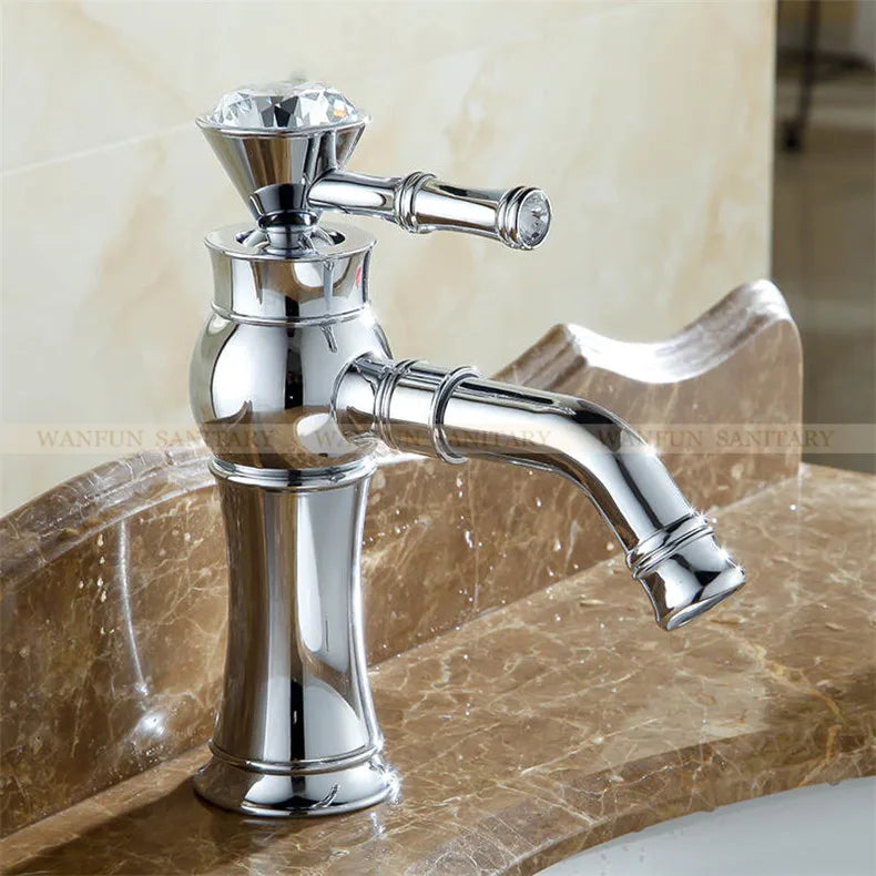 Gold Brass Bathroom Mixer