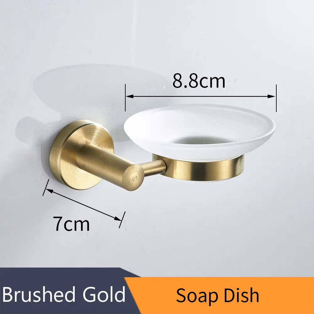 Decorbites™ Golden Swan Badezimmer-Hardware-Set: Handtuchhalter, Toilettenpapierhalter, Taschentuchhalter