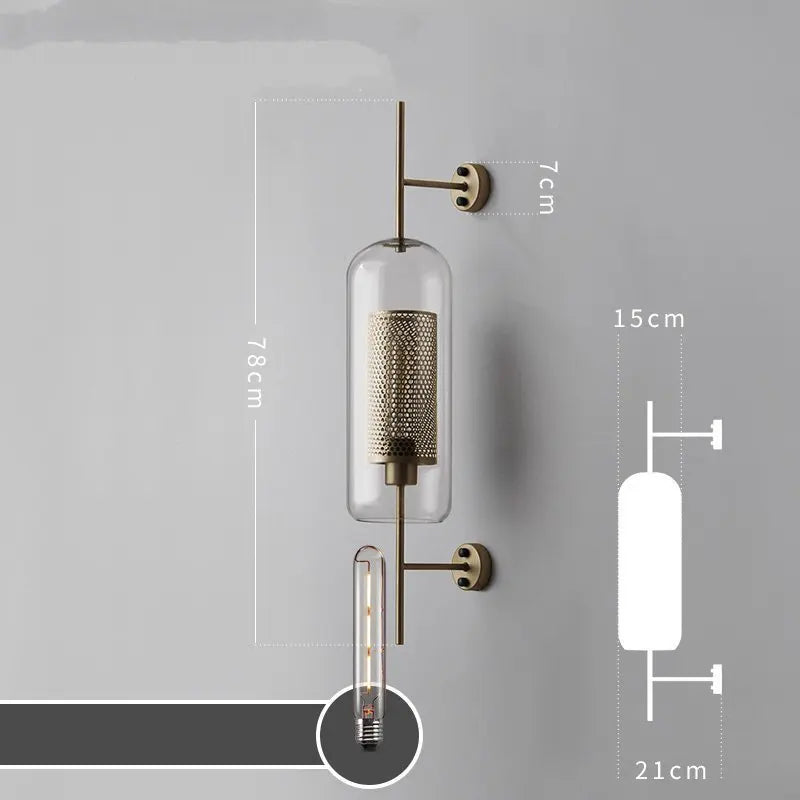 Decorbites™ Glas-Industriel-Wandleuchten für Wohnzimmer, Schlafzimmer und Esszimmer