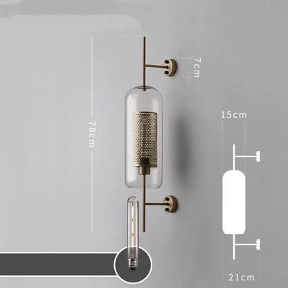 Decorbites™ Glas-Industriel-Wandleuchten für Wohnzimmer, Schlafzimmer und Esszimmer