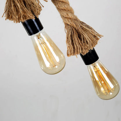 Decorbites™ Hanfseil-Hängeleuchte E27 Industrieller Loft-Restaurant-Kaffee-Persönlichkeitslampe