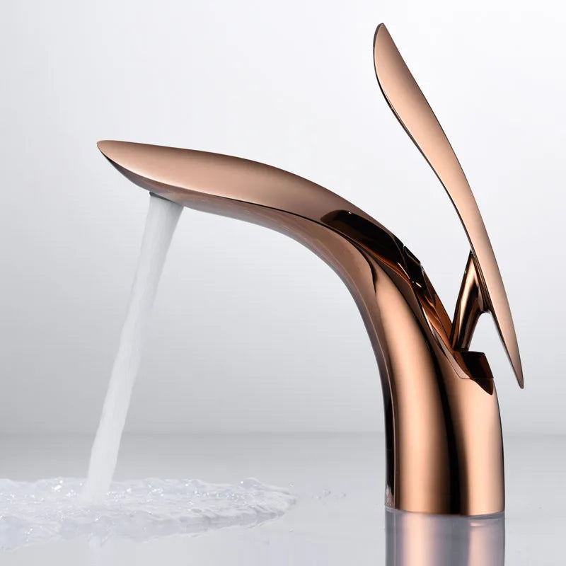 Rose Gold Brass Faucet