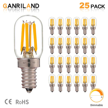 Decorbites™ dimmbare LED-Röhrenlampe 220V E12 E14 Mini T20 2200K Kühlschrankbeleuchtung