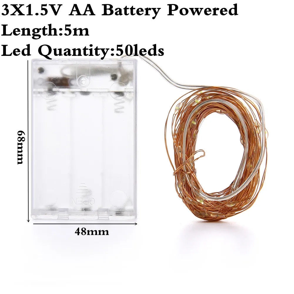 DecorBites™ Garland Led String Light for Christmas Wedding Party Decoration
