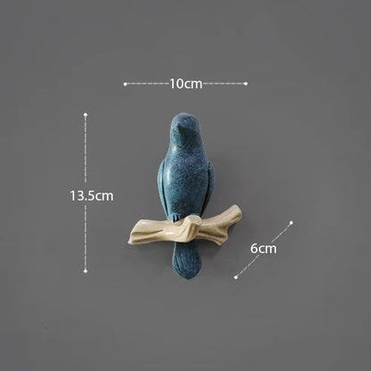 DecorBites™ Bird Resin Hanger: Living Room Coat Towel Hat Holder and Kitchen Hook
