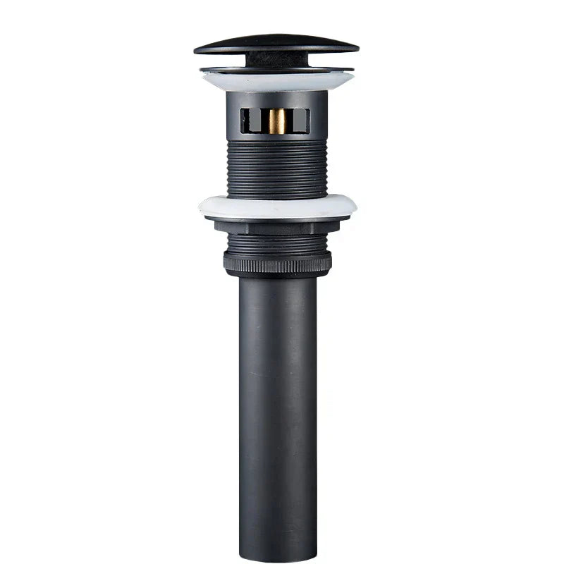 DecorBites™ Brushed Nickel Faucet Vanity Sink Pop-up Drain Stopper Overflow Drainer