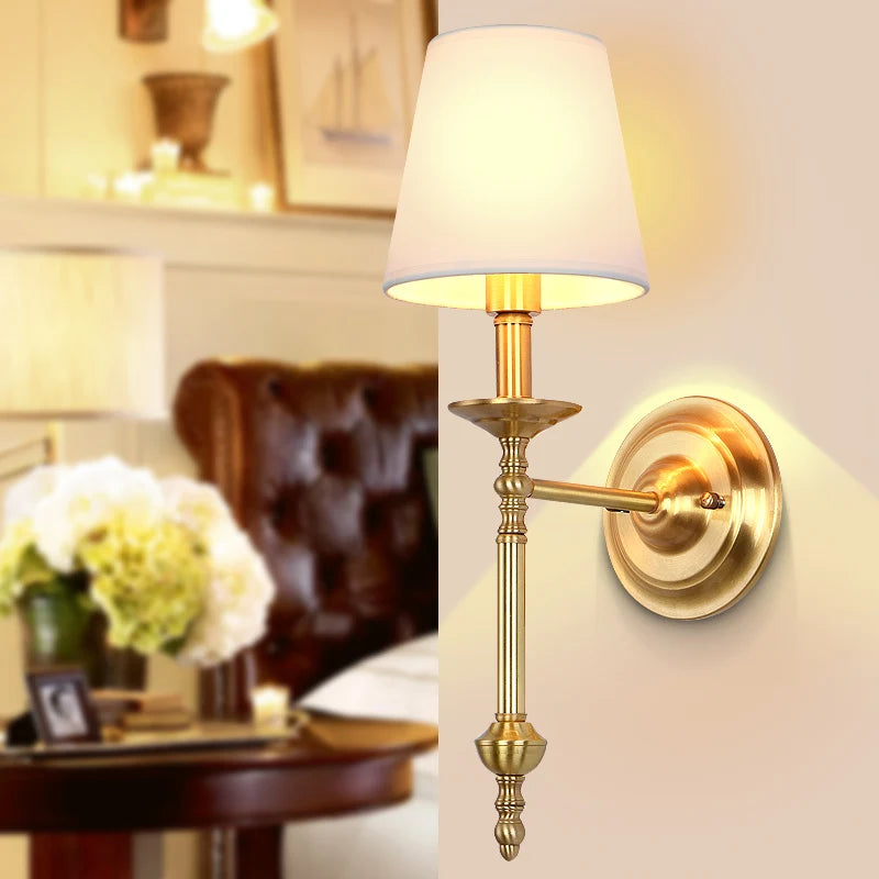 DecorBites™ Copper Vintage LED Wall Sconce for Home Living Room Lighting