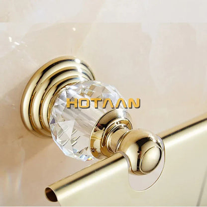 Decorbites™ Golden Crystal Toilettenpapierhalter Wandmontage Archaisierend Wasserdicht Rollenhalter