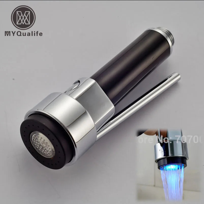 Decorbites™ LED-Leuchte Chrom-Küchenarmatur Ausziehbarer Sprühkopf-Ersatz