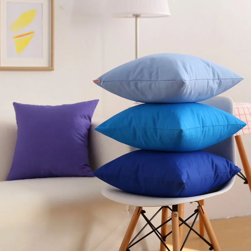 Canvas Jelly Color Pillow Covers