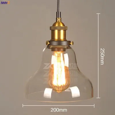 Decorbites™ Glas-Hängeleuchten für Ess- und Wohnzimmer, Vintage-Industrial-Hängeleuchte
