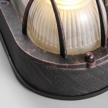 Decorbites™ Industrielle Glas-Wandlampe Retro Vintage Treppenlampe LED-Leuchte