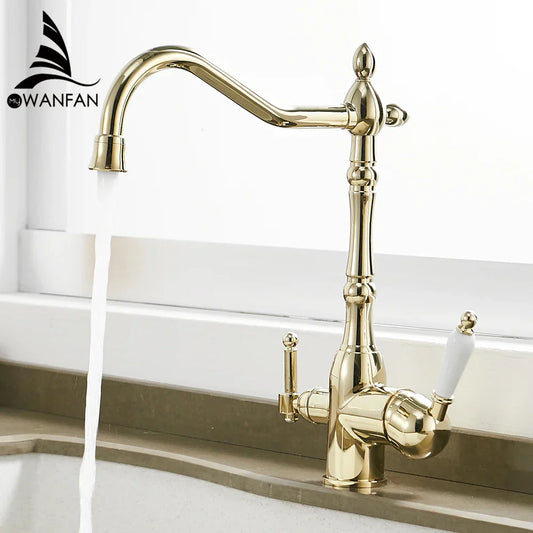Decorbites™ Küchenarmatur mit Wasserreinigungsmischerhahn 360° Drehung für Küche WF-0193K