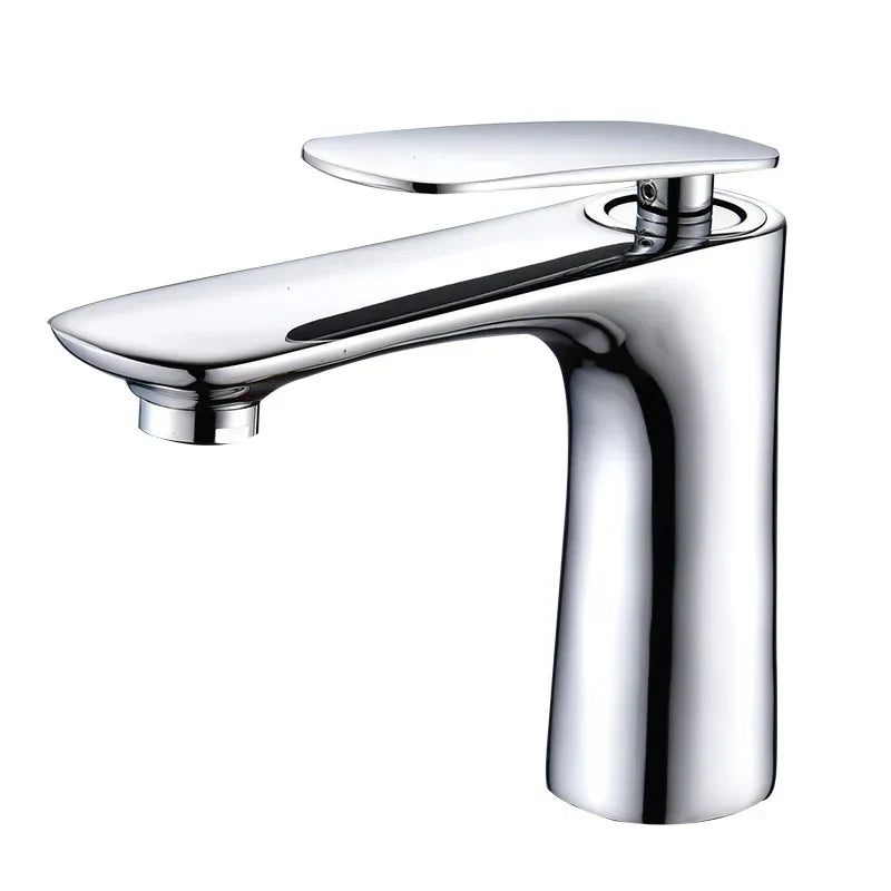 DecorBites™ Basin Faucet Hot&Cold Mixer Tap Brass Gold/Chrome/White/Red/Black for Bathroom Sink