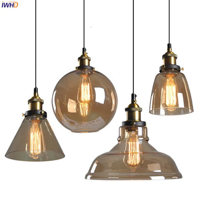 Decorbites™ Glas-Hängeleuchten für Ess- und Wohnzimmer, Vintage-Industrial-Hängeleuchte