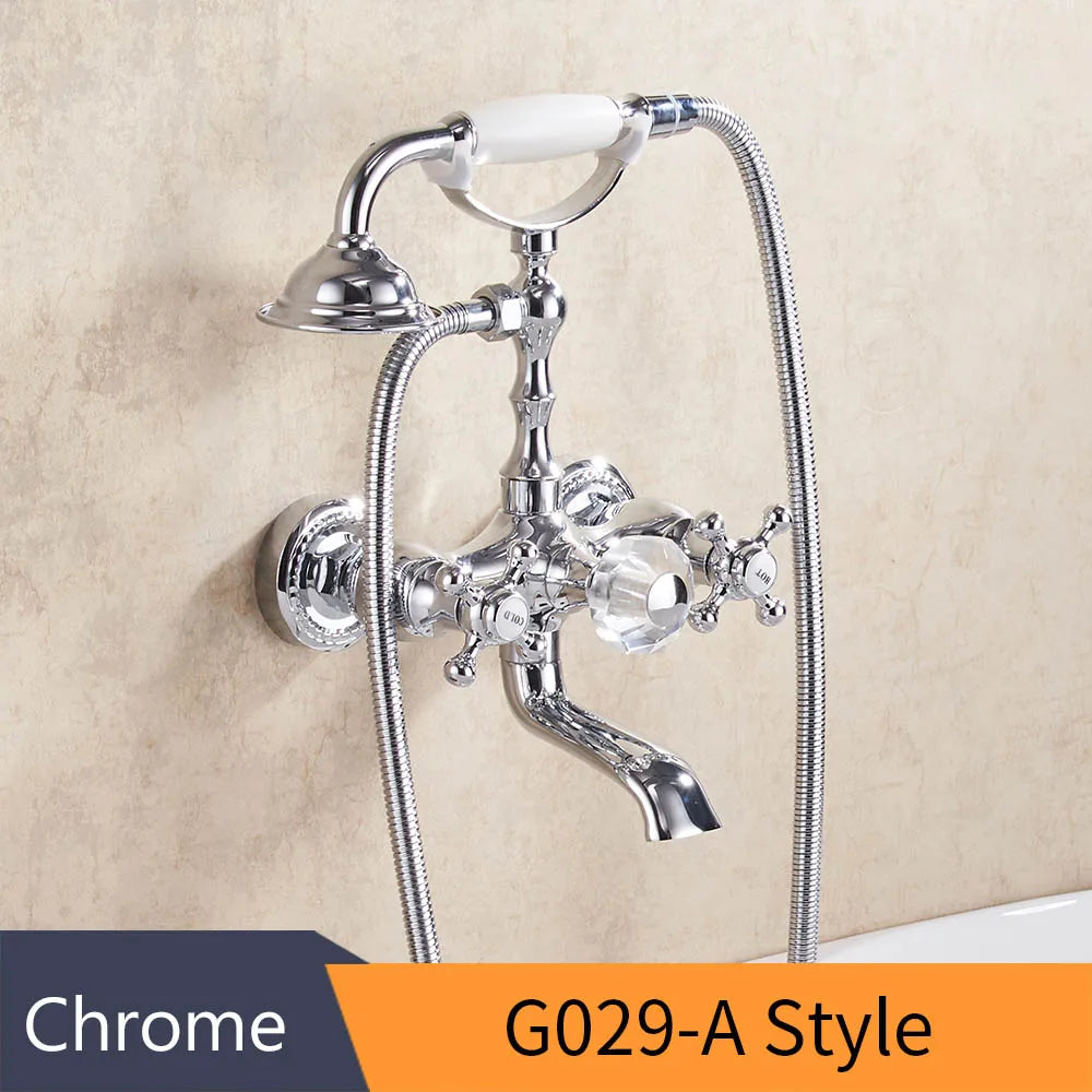 Gold Wall Bathtub Faucet