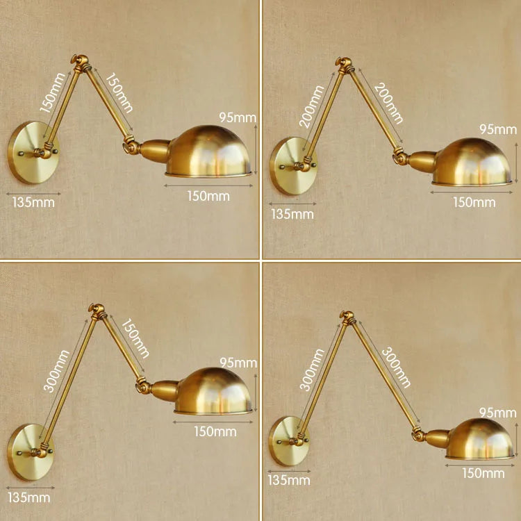 Decorbites™ verstellbare Langarm-Wandleuchte: Loft-Industrial-Vintage-Wandleuchte Luminaria