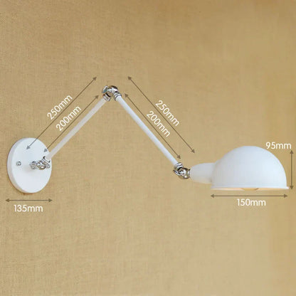Decorbites™ verstellbare Langarm-Wandleuchte: Loft-Industrial-Vintage-Wandleuchte Luminaria