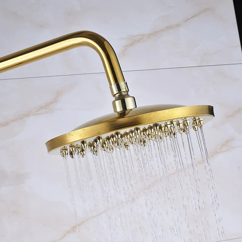 Decorbites™ Zweihand-Regendusche-System mit Schiebeschiene - Wandmontierter Badezimmer-Mischer