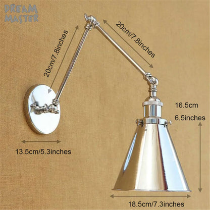 Decorbites™ Traum-Meister Chrome Wandapplikation Silberglanz Moderne Metall Bemalte Wandlampe