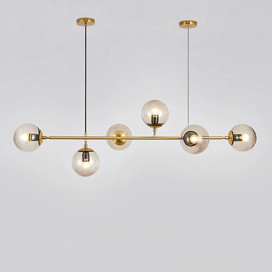 Decorbites™ Glas-Kugeln-LED-Kronleuchter: Nordisch-industrielles Edison-Beleuchtungsarmatur