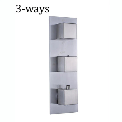 Decorbites™ gebürstetes Nickel-Thermostatmischer für Dreihand-Duschsteuerung