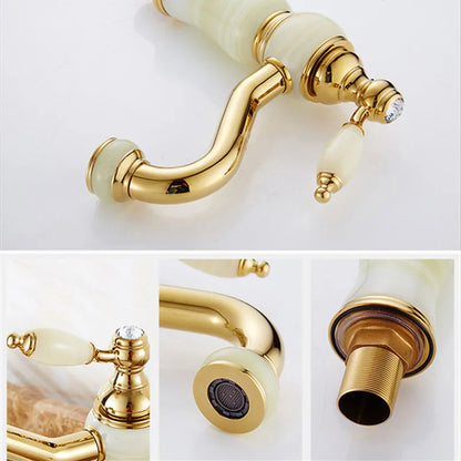 Brass Waterfall Bathroom Faucet 360 Rotate
