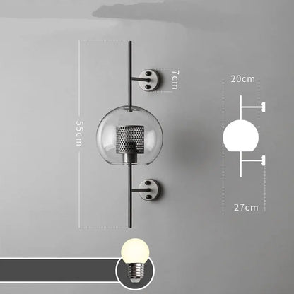 Decorbites™ Glas-Industriel-Wandleuchten für Wohnzimmer, Schlafzimmer und Esszimmer