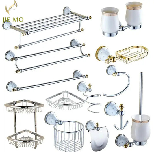 Decorbites™ Badezimmer-Hardware-Set: Toilettenpapier, Rollenhalter, Bürstenhalter, Garderobenhaken