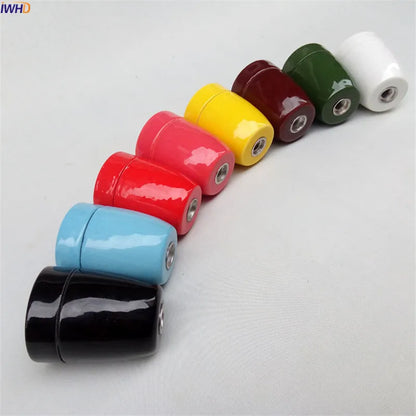 Decorbites™ E27 Keramik Lampenfassung Steckdose Vintage Soquete Retro Lampenbasis Halter