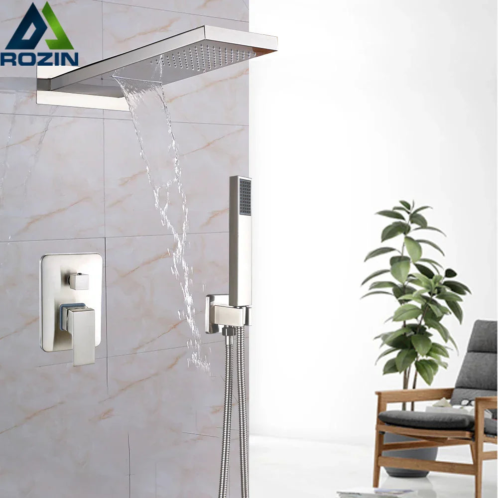 Golden Chrome Shower Set