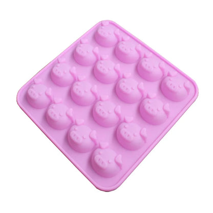 Decorbites™ Niedliches Schweinekopf-Silikon-Kuchenform für Schokolade, Seife - DIY Schweinchen-Form
